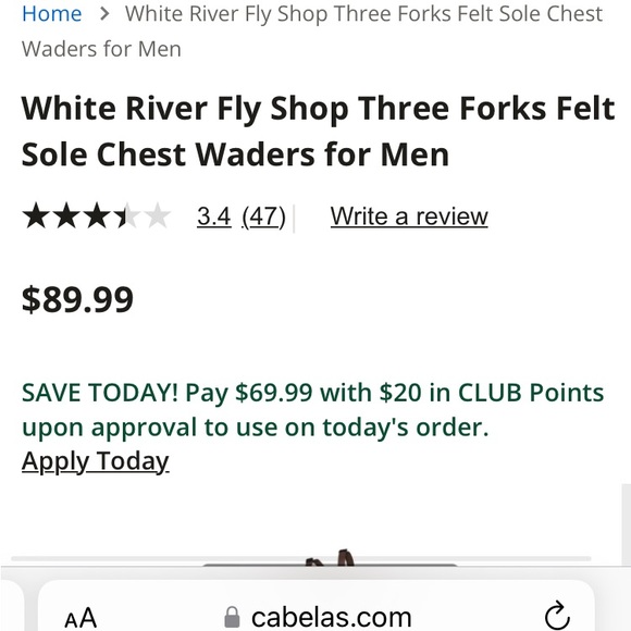 Cabela’s waders color rust like new - Picture 1 of 5